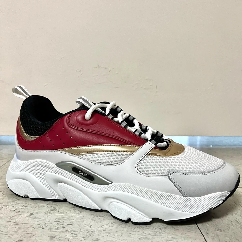 Dior | Shoes | Christian Dior B22 Trainer Burgundy White  display picture 3
